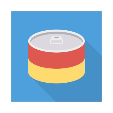 olabilir içecek düz simgesi, vektör, illüstrasyon  