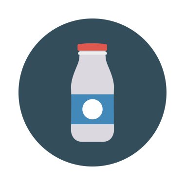 süt şişe içki vektör çizim 