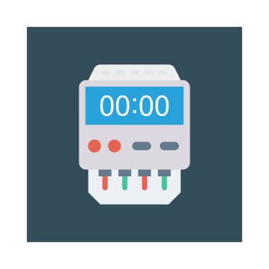 Renk enerji düz vektör simgesi