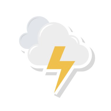 gök gürültüsü bulut fırtına vektör çizim 