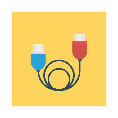 Renk enerji düz vektör simgesi