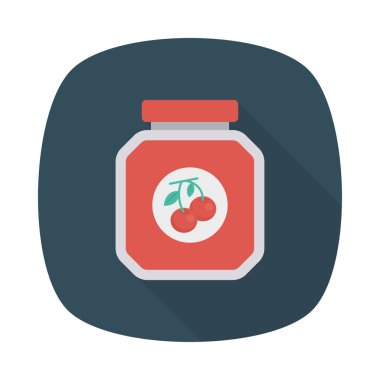 yiyecek düz vektör simgesi