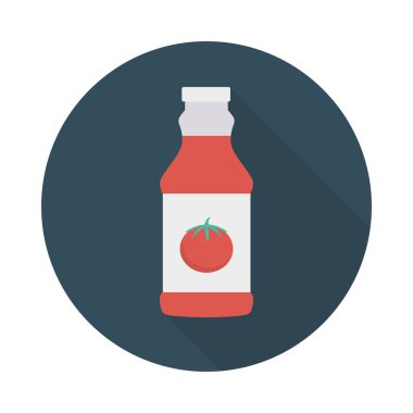 yiyecek düz vektör simgesi