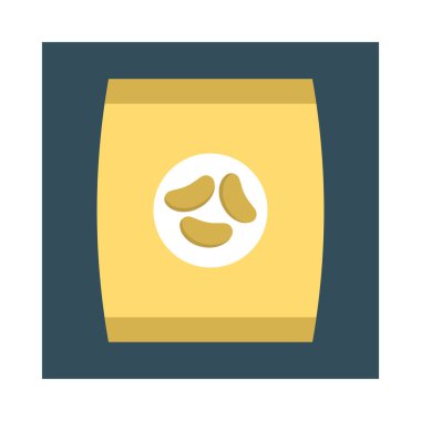 yiyecek düz vektör simgesi