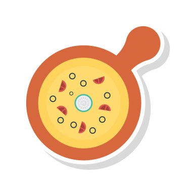 pizza dilimi lokanta vektör çizim 