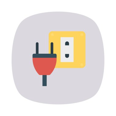 Bağdaştırıcı bağlayıcı soket vektör çizim 