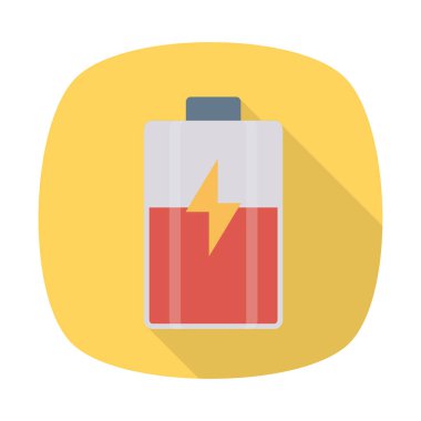 Pil güç şarj vektör çizim 