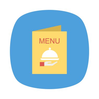 Menü otel kartı vektör çizim 