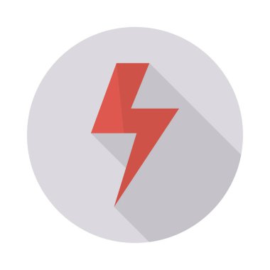 Renk enerji düz vektör simgesi