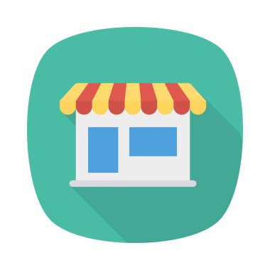 vektör çizim bina mağaza 