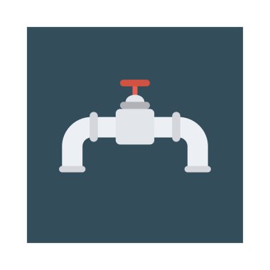 Renk enerji düz vektör simgesi