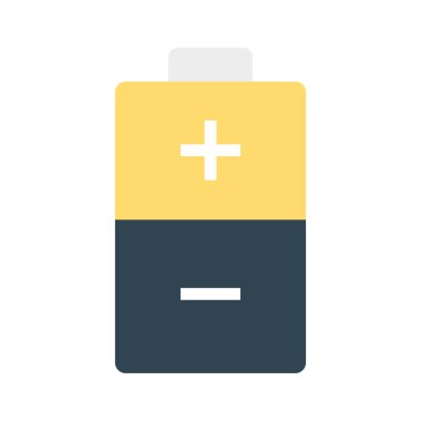 Renk enerji düz vektör simgesi