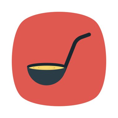 Kepçe kaşık mutfak vektör çizim 