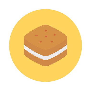 kurabiye bisküvi tatlı vektör çizim 