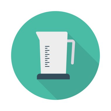 su sürahi düz simgesi, vektör, illüstrasyon