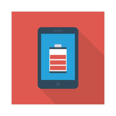 Renk enerji düz vektör simgesi