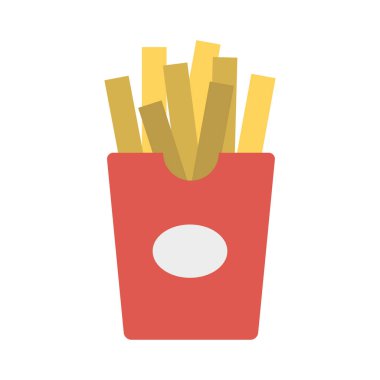 Lokanta vektör çizim patates chip 