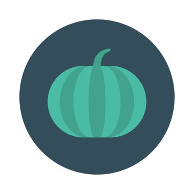 tatlı karpuz meyve düz simgesi, vektör, illüstrasyon