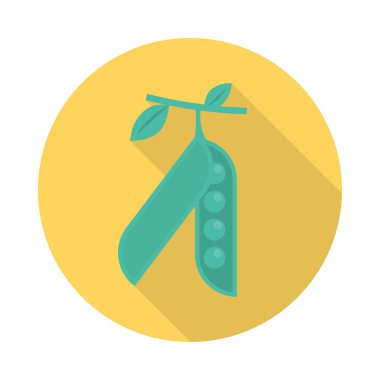 bezelye sebze gıda vektör çizim 