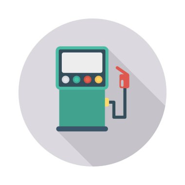 Renk enerji düz vektör simgesi