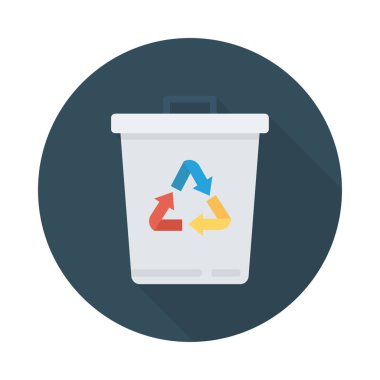 Renk enerji düz vektör simgesi