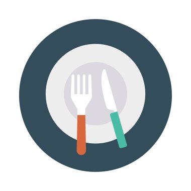 çatal tabak bıçak vektör çizim 