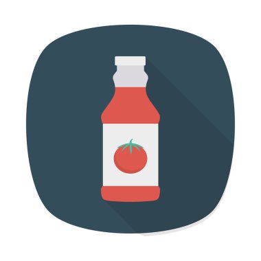 Ketçap hardal şişesi vektör çizim 