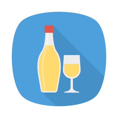 düz şişe ve cam suyu ile kutsal kişilerin resmi, vektör, illüstrasyon 