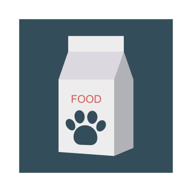 köpek gıda paketi tetra vektör çizim 