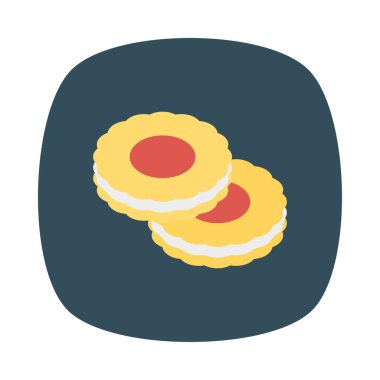 kurabiye bisküvi tatlı vektör çizim 