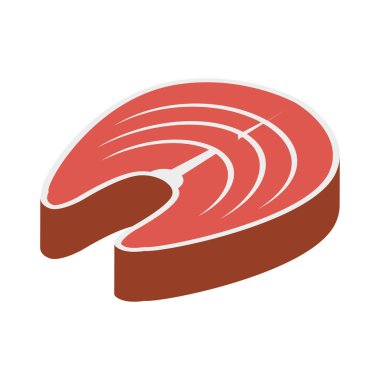 Biftek sığır eti vektör çizim 