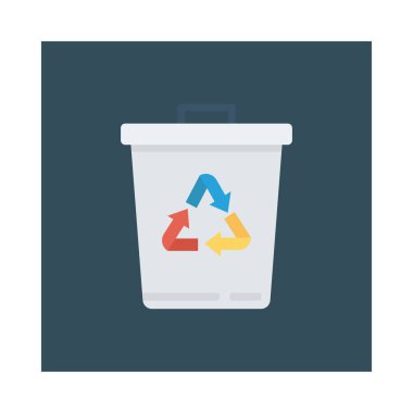 Renk enerji düz vektör simgesi