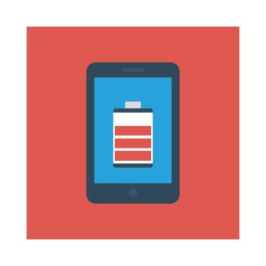 Renk enerji düz vektör simgesi