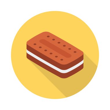 Bisküvi Kurabiye yemek vektör çizim 