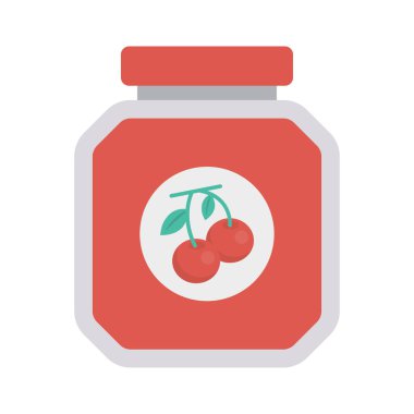 reçel kavanoz tatlı vektör çizim 