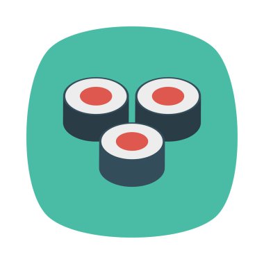 Suşi deniz ürünleri yemek vektör çizim 