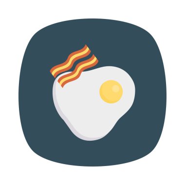 sarısı omlet yumurta vektör çizim 