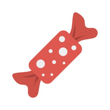 tatlı şekerleme şeker düz simgesi, vektör, illüstrasyon   