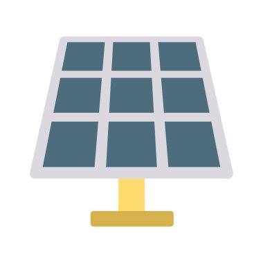 Renk enerji düz vektör simgesi