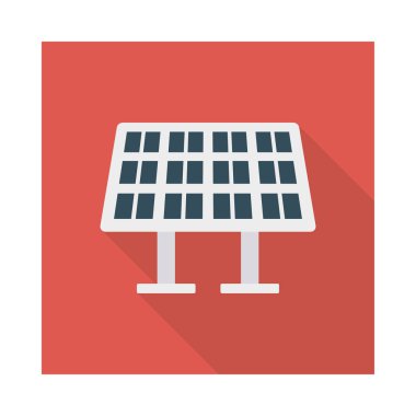 Renk enerji düz vektör simgesi