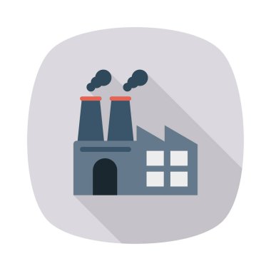 Fabrika sanayi tesisi vektör çizim 