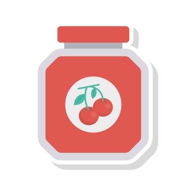 reçel kavanoz tatlı vektör çizim 