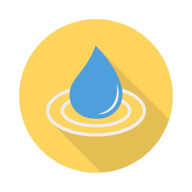 Renk enerji düz vektör simgesi