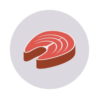 Biftek sığır eti vektör çizim 