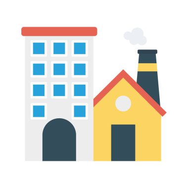 Renk enerji düz vektör simgesi