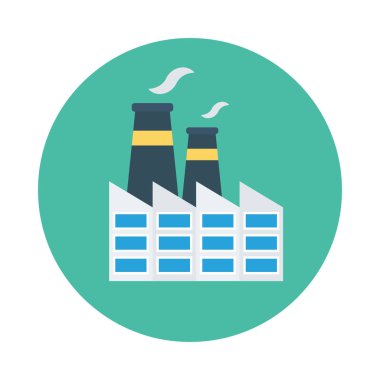 Renk enerji düz vektör simgesi