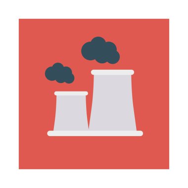 Renk enerji düz vektör simgesi