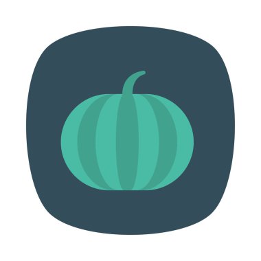 tatlı karpuz meyve düz simgesi, vektör, illüstrasyon