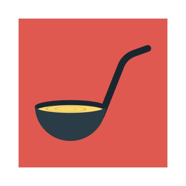 Kepçe kaşık mutfak vektör çizim 