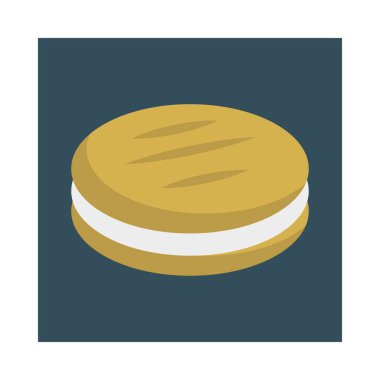 kurabiye bisküvi tatlı vektör çizim 